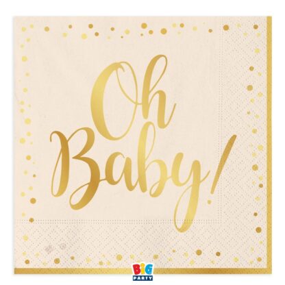 Tovaglioli 33x33 cm Oh baby