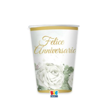 Bicchieri Felice Anniversario Eucalipto