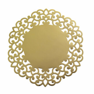 Sottopiatti oro metal laser cut 33 cm