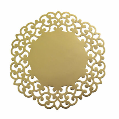 Sottopiatti oro metal laser cut 33 cm