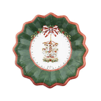 Piatti fondine 24 cm Santa Carousel