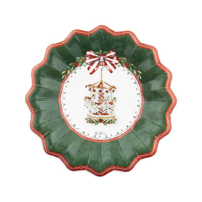 Piatti fondine 24 cm Santa Carousel