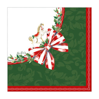 Tovaglioli 33x33 cm Santa Carousel