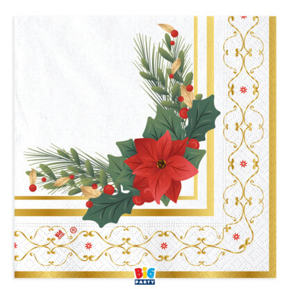 Tovaglioli 33x33 cm Glam Christmas