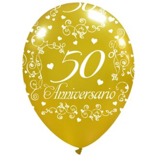Palloncini 50 anni anniversario  12"- 30 cm in lattice