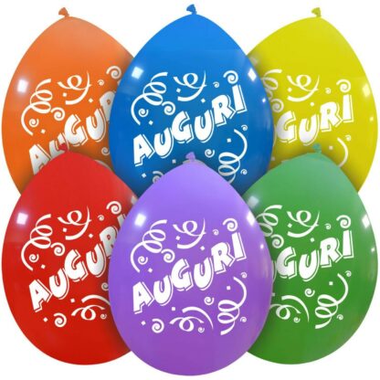 Palloncini Auguri assortiti 10"- 28 cm In Lattice aria