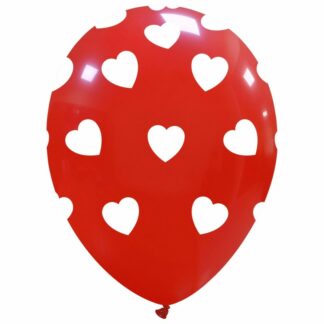 Palloncini Cuori rossi 12"- 30 cm in lattice