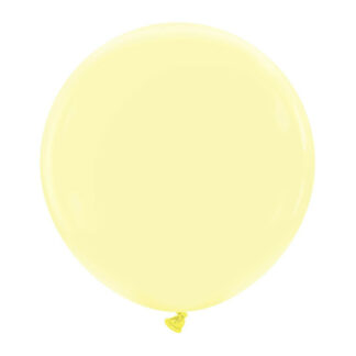 Palloncino Mongolfiera In Lattice Premium Crema Limone 24" - 60 cm