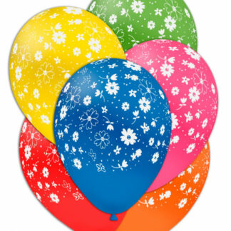 Palloncini fiori colori assortiti 12"- 30 cm in lattice