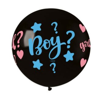 Palloncini Mongolfiera lattice Boy o Girl nero