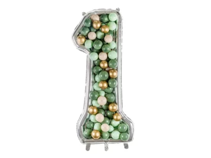 Cornici per palloncini in lattice numero 1 126 cm - immagine 2