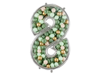 Cornici per palloncini in lattice numero 8 126 cm - immagine 2