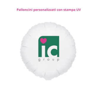 Palloncino personalizzato 1 lato  con stampa uv 18 inch - 45 cm