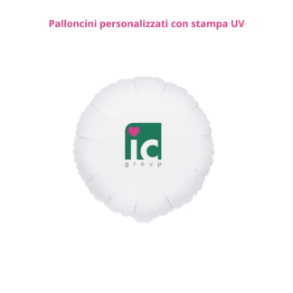 Palloncino personalizzato 1 lato con stampa uv 9 inch - 23 cm