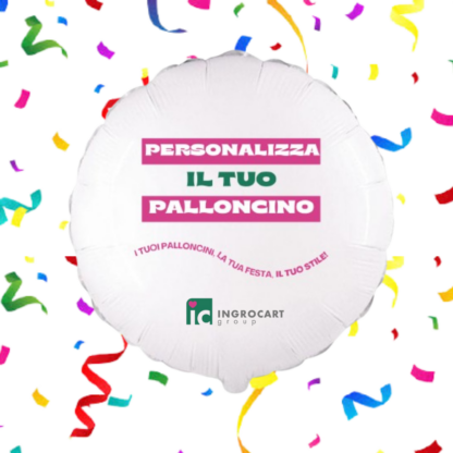 Palloncino personalizzato 2 lati  con stampa uv 18 inch - 45 cm - immagine 2