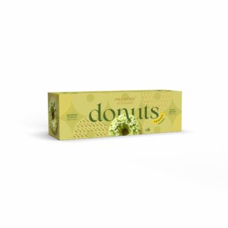 Donuts Maxtris gusto pistacchio con glassa bianca 6 pezzi