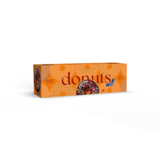 Donuts Maxtris gusto cacao con glassa marrone 6 pezzi