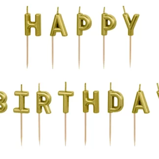 Candelina happy birthday oro 2,5 cm