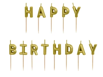 Candelina happy birthday oro 2,5 cm
