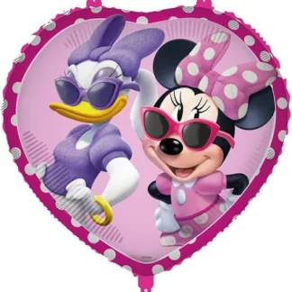 Palloncino foil tondo Minnie e Paperina
