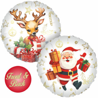 Palloncino Babbo Natale e Renna