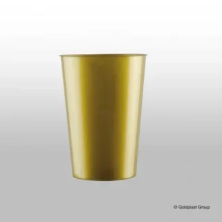 Bicchiere in plastica oro 250 cc