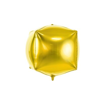 Palloncino In Mylar Cubo Oro 14 inch