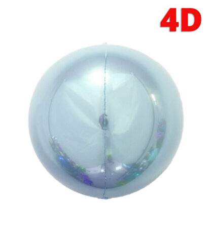 Palloncini foil Sfera celeste metallizzato 22 inch 4d