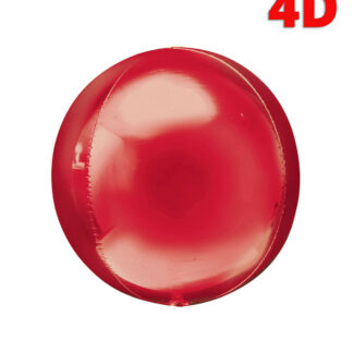 Palloncini foil Sfera rossa 22 inch 4d