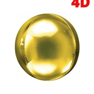 Palloncini foil Sfera oro metallizzato 22 inch 4d
