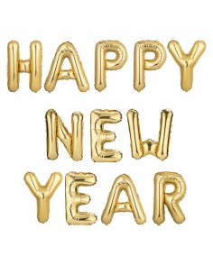 Palloncino scritta Happy New Year  340x35 cm