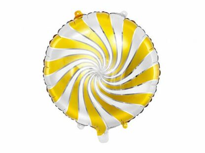 Palloncino tondo oro e bianco