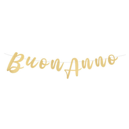Festone in carta  Buon Anno 300x15 cm