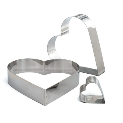 Stampo in inox Sagome cuore 18x4,5 cm - immagine 2