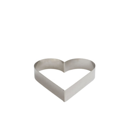 Stampo in inox Sagome cuore 18x4,5 cm