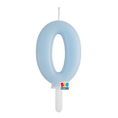 Candelina cera Tiny Plump celeste baby numero 0