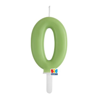 Candelina cera Tiny Plump verde oliva numero 0