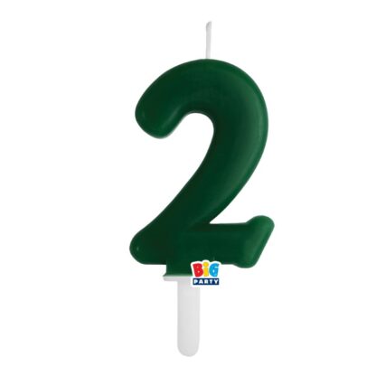 Candelina cera Tiny Plump verde foresta numero 2