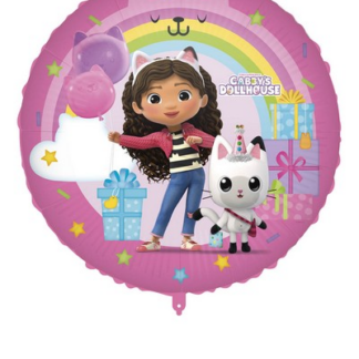 Palloncino in mylar Gabby's Dollhouse 18 inch