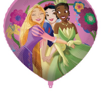 Palloncino foil tondo Cuore Princess Live your Story