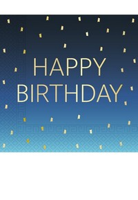 Golden Happy Birthday Blu