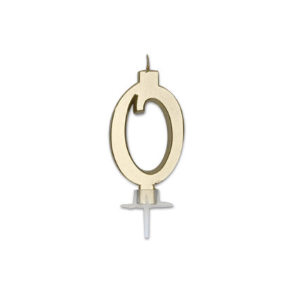 Candelina Italic metal oro numero 0