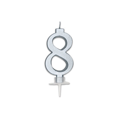 Candelina Italic metal Argento numero 8