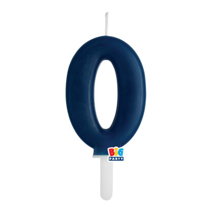 Candelina cera Tiny Plump blu navy numero 0