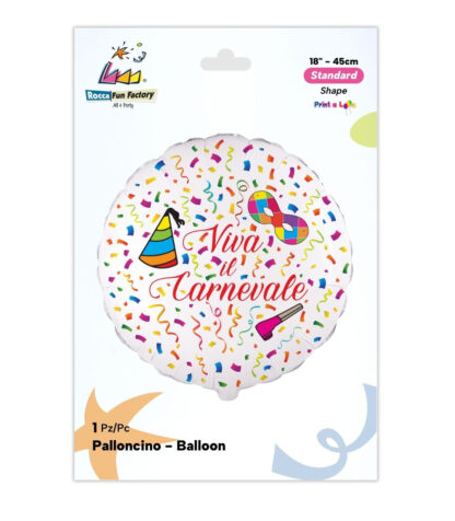 Palloncino Viva il Carnevale 18 inch