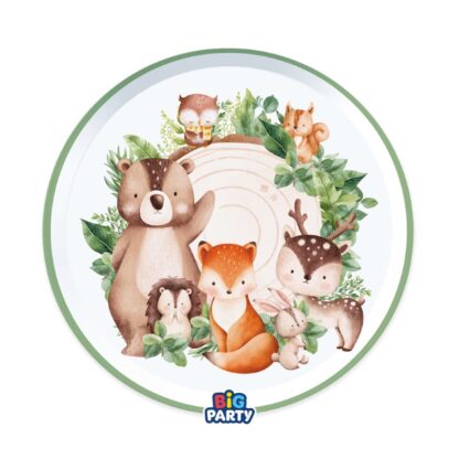 Piatti 22 cm Animali del bosco Wood Animals