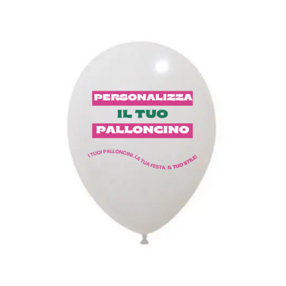 Palloncino in lattice personalizzato 1 lato con stampa uv 12 inch -30 cm