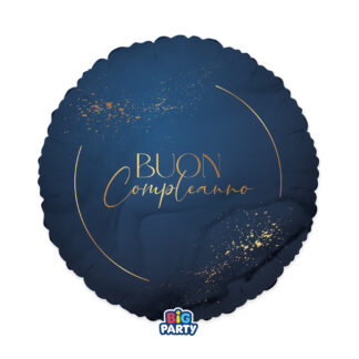 Palloncino Buon Compleanno Blu Navy