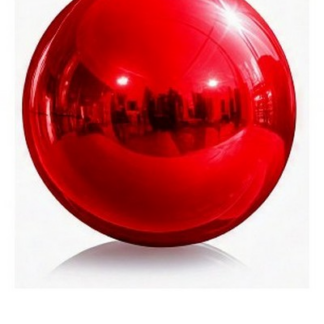 Palloncino pvc rosso Ø 100 cm 1 pz