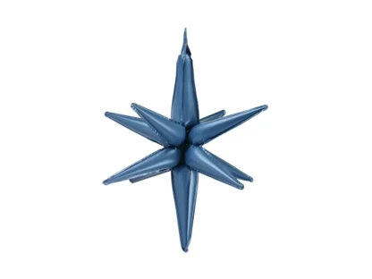 Palloncino 3d a forma di stella blu navy 70 cm